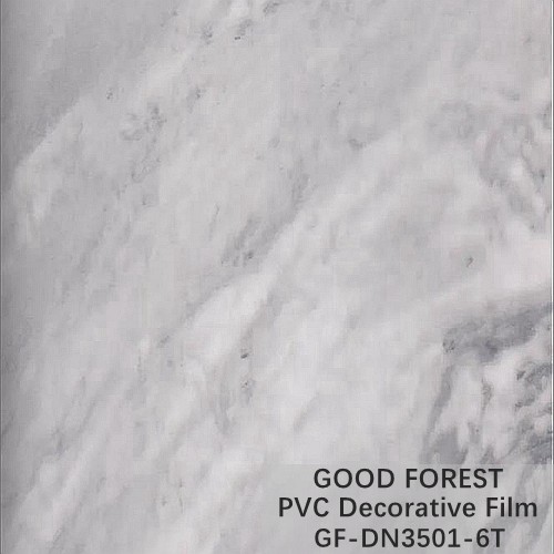 Wardrobes Marble PVC Film Grain With 0.25 - 0.60mm Thickness