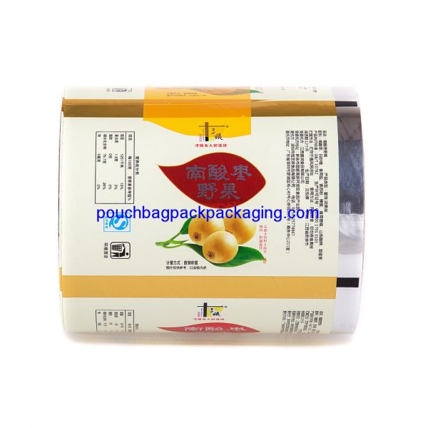 Auto pack laminated roll, poly film roll plastic for food packaging
