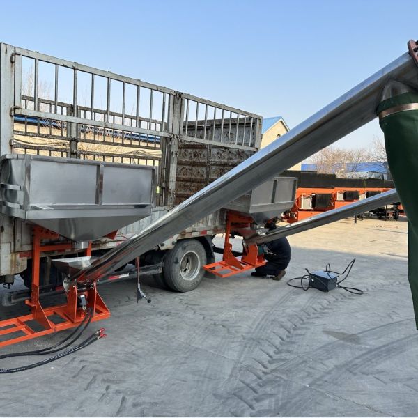 Electric Hydraulic Fertilizer Conveyor Feeder Machine Adjustable Speed