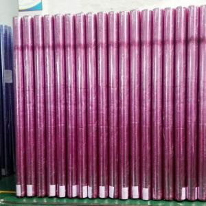  Recyclable Furniture Wrapping Film 245cm Width Red Transparent Plastic Roll No Glue Manufactures