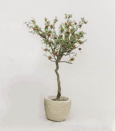 Airport PE 120cm Artificial Pomegranate Tree Environment Friendly