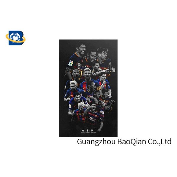 High Definition Poster 3D Lenticular , Football Star 3 Dimensional Poster
