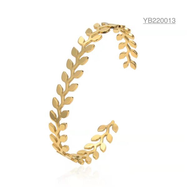 Olive Leaf Cuff Bracelet For Lady