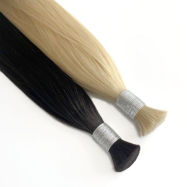 Hairbulks-231016 Vietnamese Super Double Drawn Blonde Bulk Hair Extensions 60 613
