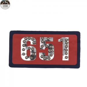  Luxury Embroidered Letter Patches / Garment Embroidered Number Patches Manufactures