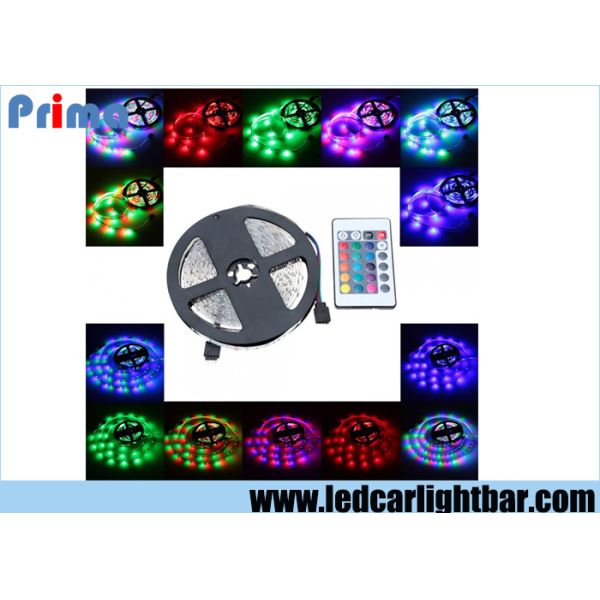 60 Led 3528 SMD LED Strip Lights With 24 Key RF Remote Controller Adapter