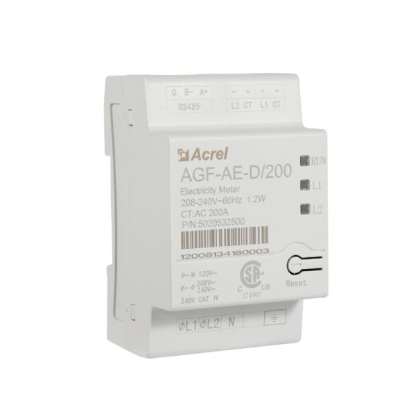 Single Phase Three Wire AC 100A 200A Programmable Power Meter ISO certified