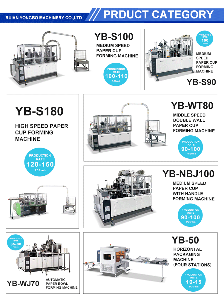 Double Wall Disposable Paper Coffee Cup Making Machine Paper Cup Production Machine 1800 kg 70-90Pcs/min