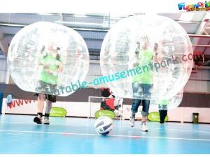  Transparent Human Inflatable Zorb Ball / Inflatable Bubble Soccer Ball For Sports Manufactures