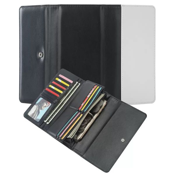 Tri-fold Sublimation Wallet Blanks Custom Print Men's Women's Leather Blank Sublimation Purse