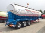 3 Axle Powder / Dry Bulk Tank Trailers , 50 000 Liters flour tanker semi trailer