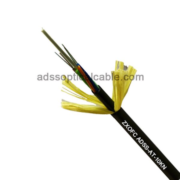 Light Weight ADSS Optical Cable Aerial Adss 24 Core G652d High Tensile Strength