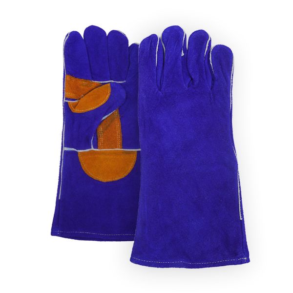 Safety Welding Leather Gloves , Extended Palm Protection Gloves