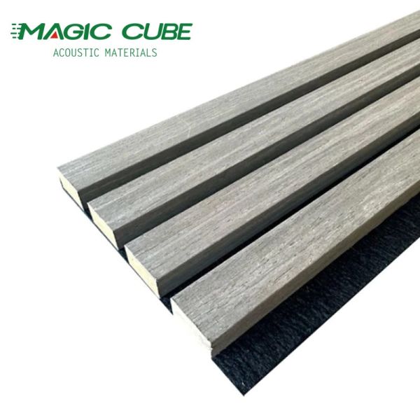 3 Side Wood Veneer acoustic wall panel Sound Absorbing Cinema Acoustic Panel