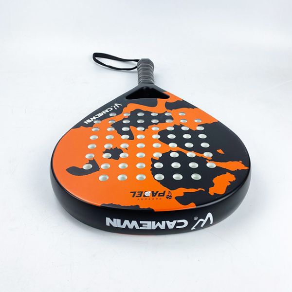 3K Carbon Beach Tennis Paddles Drop Shot Padel Carbon Racket Fitness Exercise