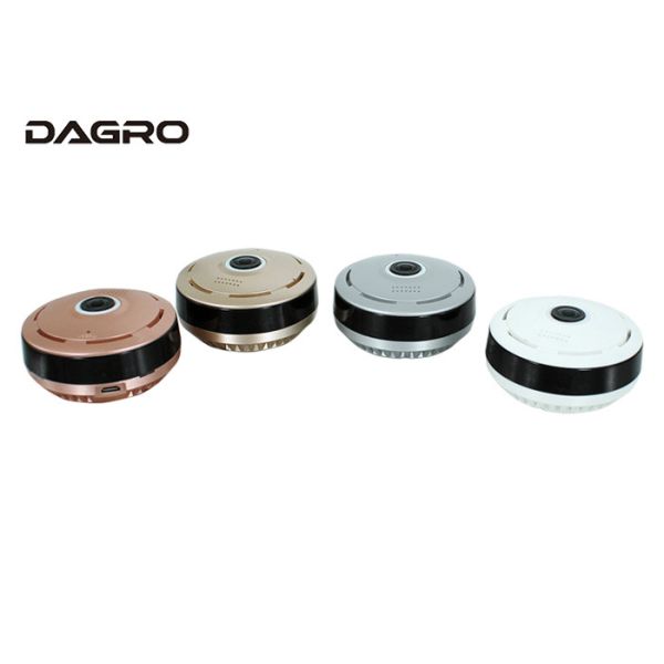 24 Hours Video 360 Degree Panoramic IP Camera / Indoor 360 Surveillance Camera