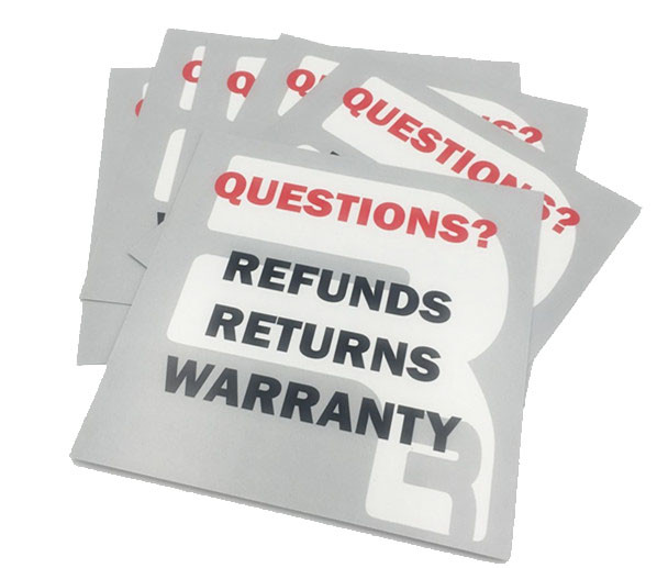 Recycled White Card Paper Insert Printing CMYK Both Sides Glossy Varnish