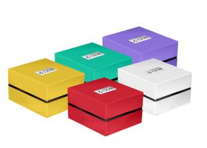  Colorful Luxury Gift Packaging Boxes Plastic Material Size 9.5 X 11 X 7.6cm For Watch Manufactures