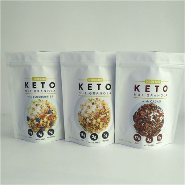 China Supplier Custom Design Printing Customized Size and Design Needs Stand Up Pouches With Zipper For Food Packaging
