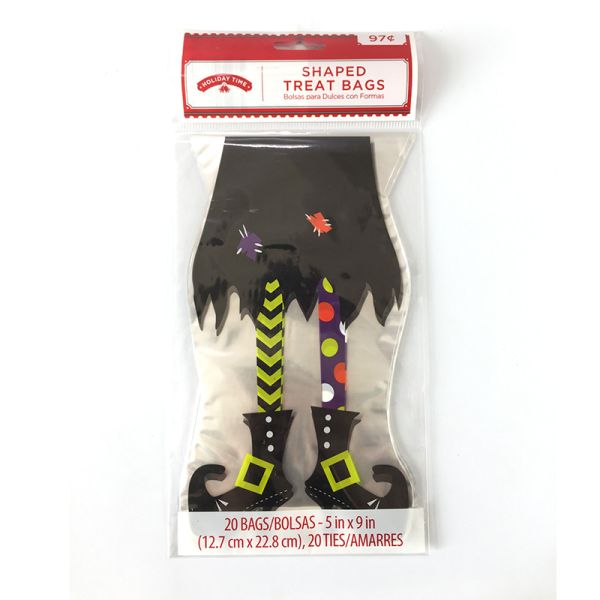 Plastic Cellophane OPP Halloween Treat Candy Bags Custom Pumpkin