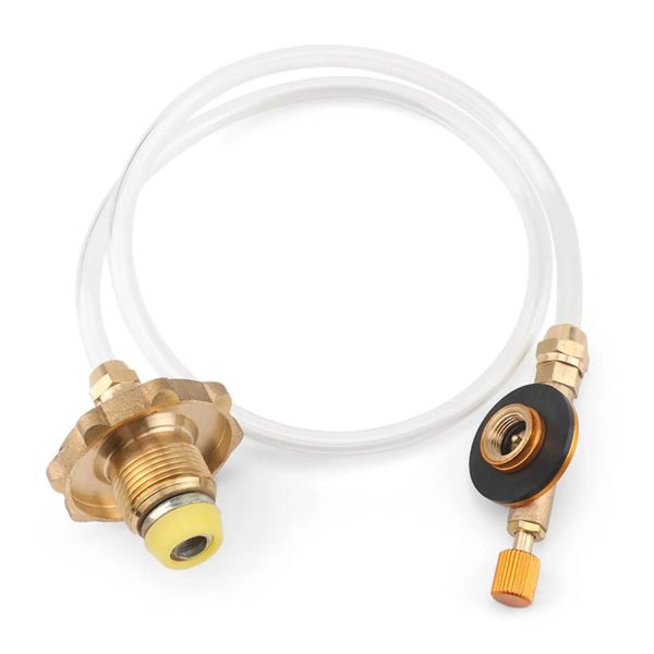 Russia Camping Gas Stove Propane Refill Adapter with Metal Flat Cylinder and in UPPER