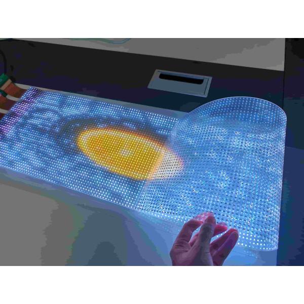 P10 Ultra Thin Flexible Transparent LED Film Price Outdoor Adhesive Glass Window LED Film Screen Transparent Factory