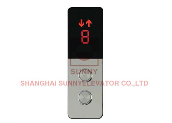 Quality Wall Mounting Stainless Steel Dot Matrix LCD Elevator Door Parts / Lift LOP for sale