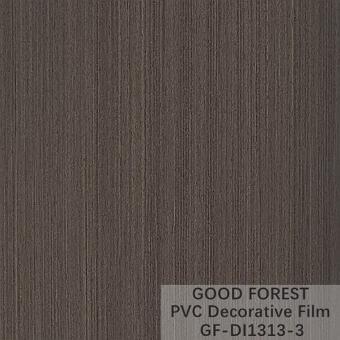 Partition PVC Decorative Film 0.25mm - 0.60mm Thickness Dark Grey Color