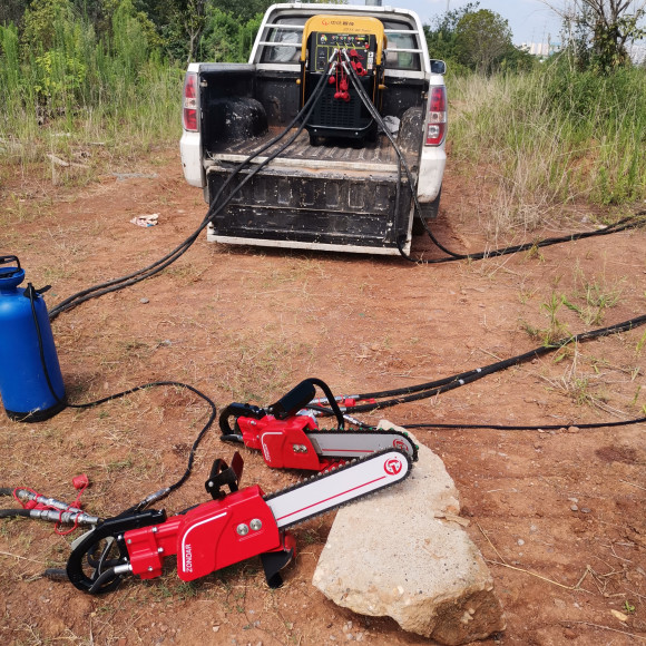 Lightweight Hydraulic Chain Saw Stone Stone Cutting Chainsaw 5200 Manual