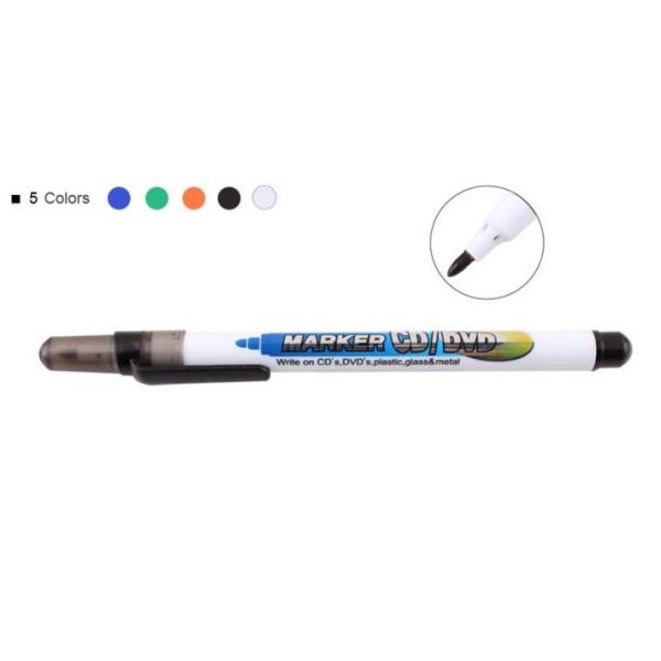 Permanent high quality CD marker pen for promotion, Simple design top quality CD permanent marker pen for promotion