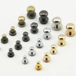 Solid Brass Button Studs Rivets Screwback Screw Back Spots