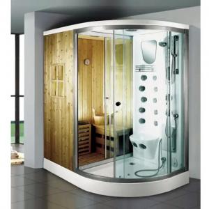 China Enclosure Steam Shower Cubicle Glass Shower Cabin Adjustable Temperature on sale