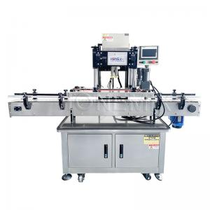  Four Wheels Automatic Capping Equipment Round Bottle Cap Sealing Machine Manufactures