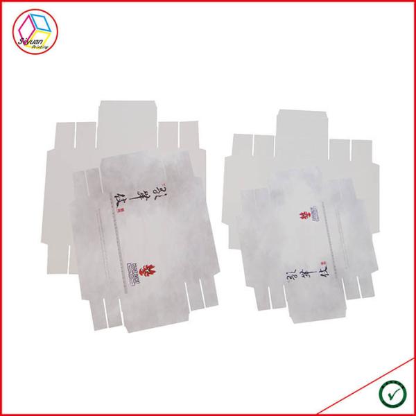 Ivory Lamination Cardboard Perfume Packaging Boxes Cubic Shape