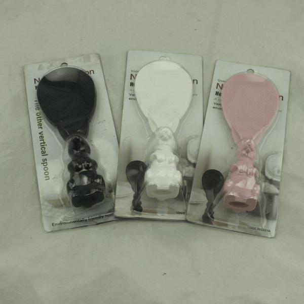 Multi Color Plastic Tableware Set Non Stick Rice Paddle Spoon Anti Slip