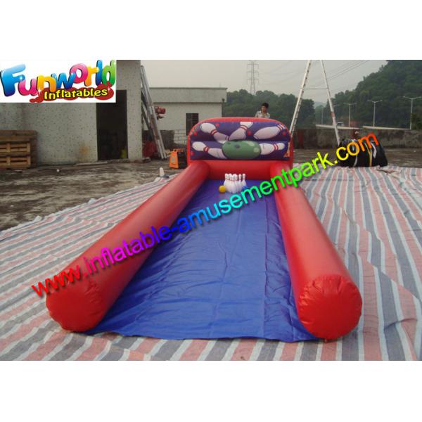 Customized Indoor Inflatable Bowling Alley Game With Bowl and Ball For Kids