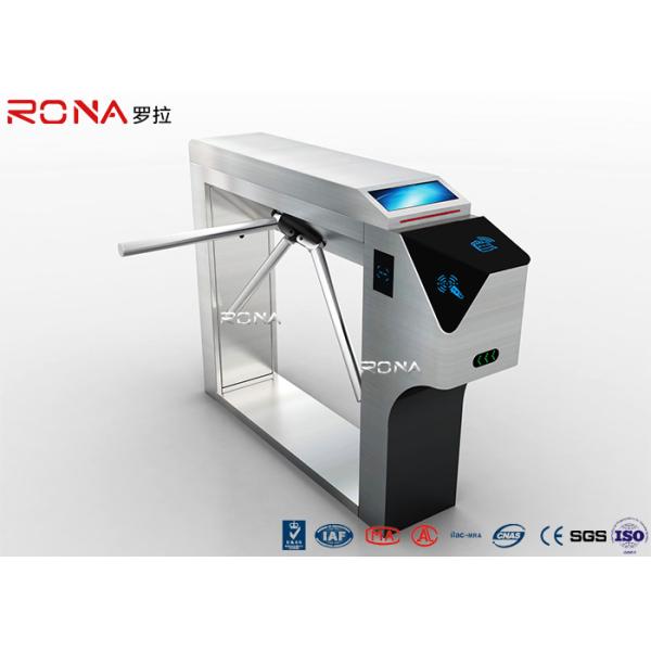 Pedestrian Access Control Tripod Access System 550mm Passage Width Silver Color