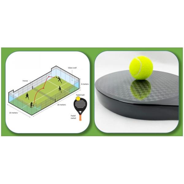 Racchetta Carbon Beach Tennis Racquet Eva 17 Tennis Padel Racket