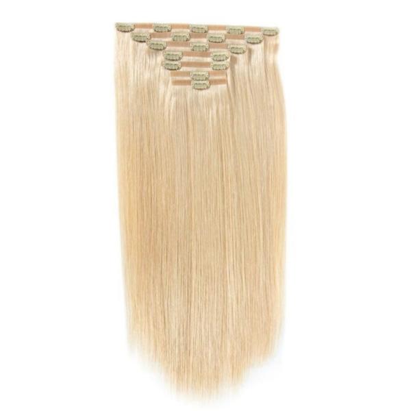 18 Inch 20 Inch 22 Inch Clip in Hair Extensions Double Drawn Braids 100% Human Hair