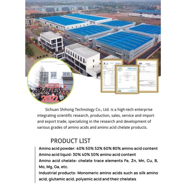 Plant Source Enzymatic Foliar Fertilizers Amino Acid 80% Bio Organic Fertilizer