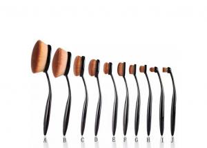  10 Pieces Tooth Shapes Travel Makeup Brush Set With Nylon Hair Manufactures