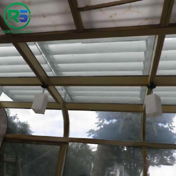 Exterior Pvdf Coating Aluminum Sun Shade System louvers 2-7mm Environment Friendly