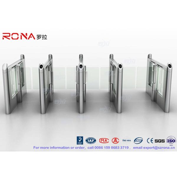 Stylish Optical Speed Gate Turnstile Bi - Directional Pedestrian Queuing Systems