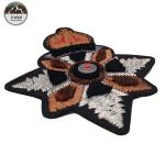 Delicate Elegant 3D Embroidery Patches Custom Shape With India Slik / Metal