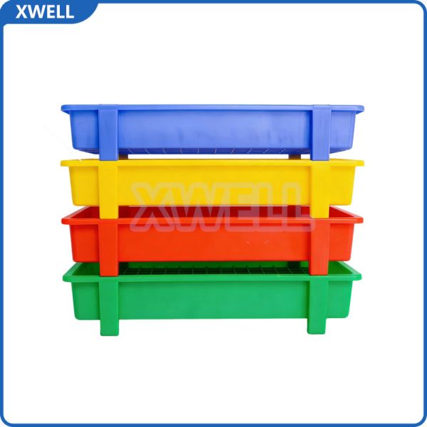 18650 / 21700 Battery Storage Box | Lithium Battery Turnover & Organizer Case with Dividers & Stackable Feet