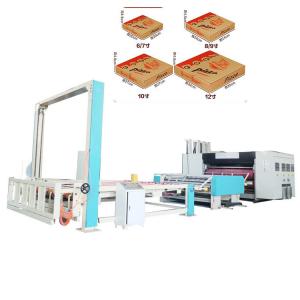  Hydraulic Powered Pizza Box Making Machine Cardboard Die Cutting Machine Multicolor Manufactures