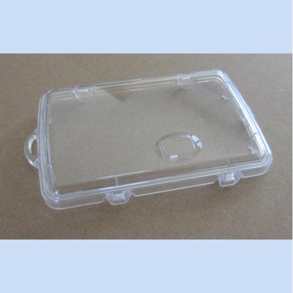 Single shot injection molding/Camera clear case/material PC Makrolon 2458 / Gloss clear finish/high polished