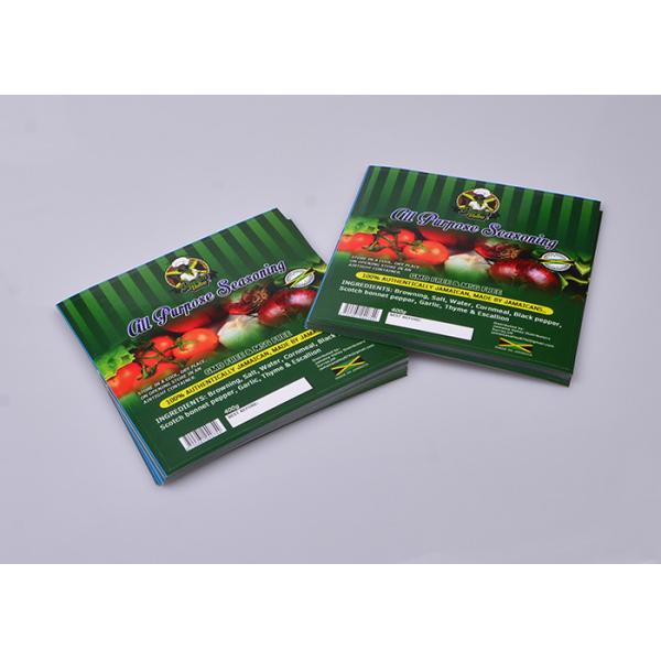 Personalized permanent self adheisve paper seasoning food container packaging labels