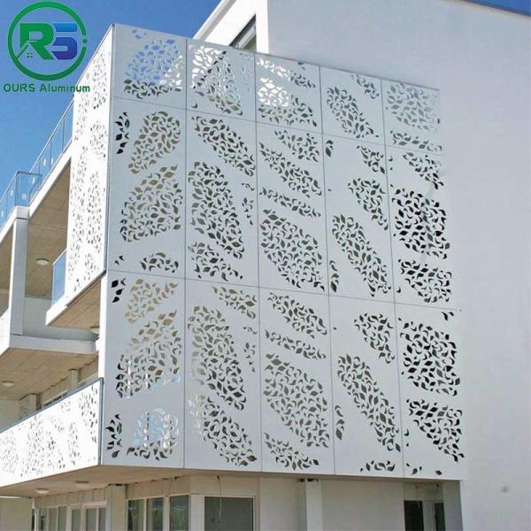 Artistic Aluminum laser cutting Wall Panels CNC Carved Exterior PVDF Coating