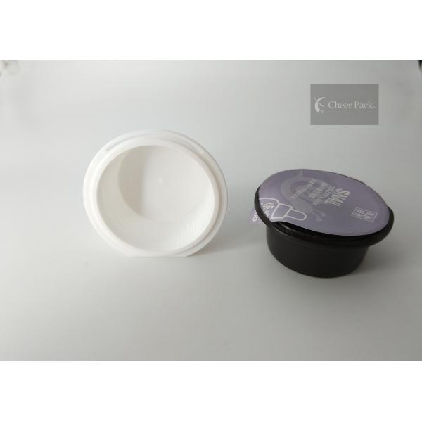 23ml Plastic Capsule Recipe Pack For Sauce Packing , White / Black Color